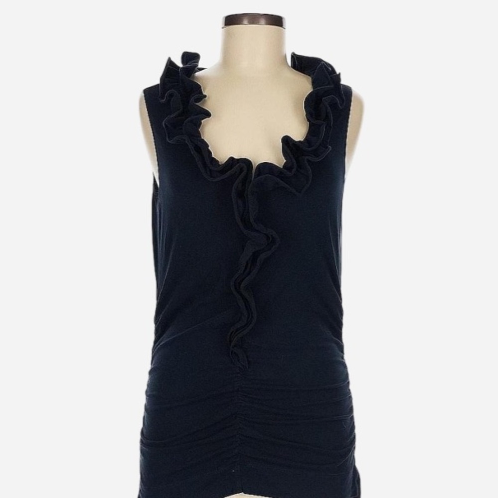 Black Ruffle neckline Camisole